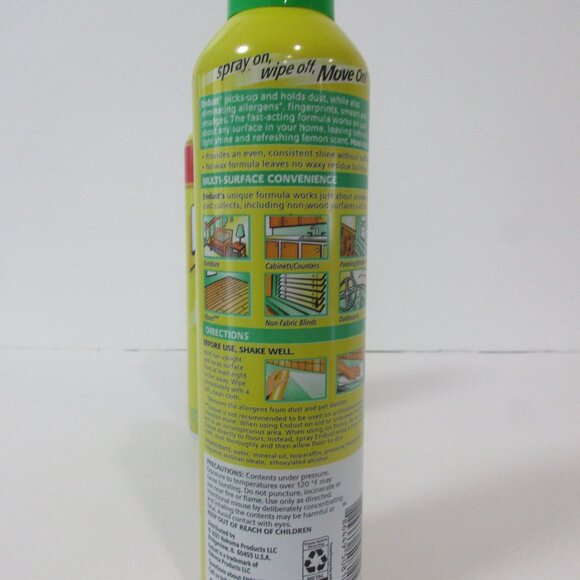 Lot of 2 Endust Multi-Surface Dusting Cleaning Spray Lemon Zest - 12.5 fl oz - Picture 4 of 6